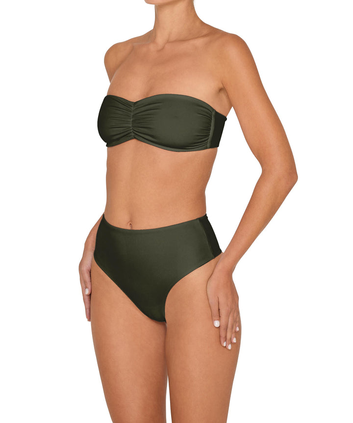 BSWS-T152 Center Front Shirred Bandeau Top