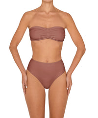 BSWS-T152 Center Front Shirred Bandeau Top