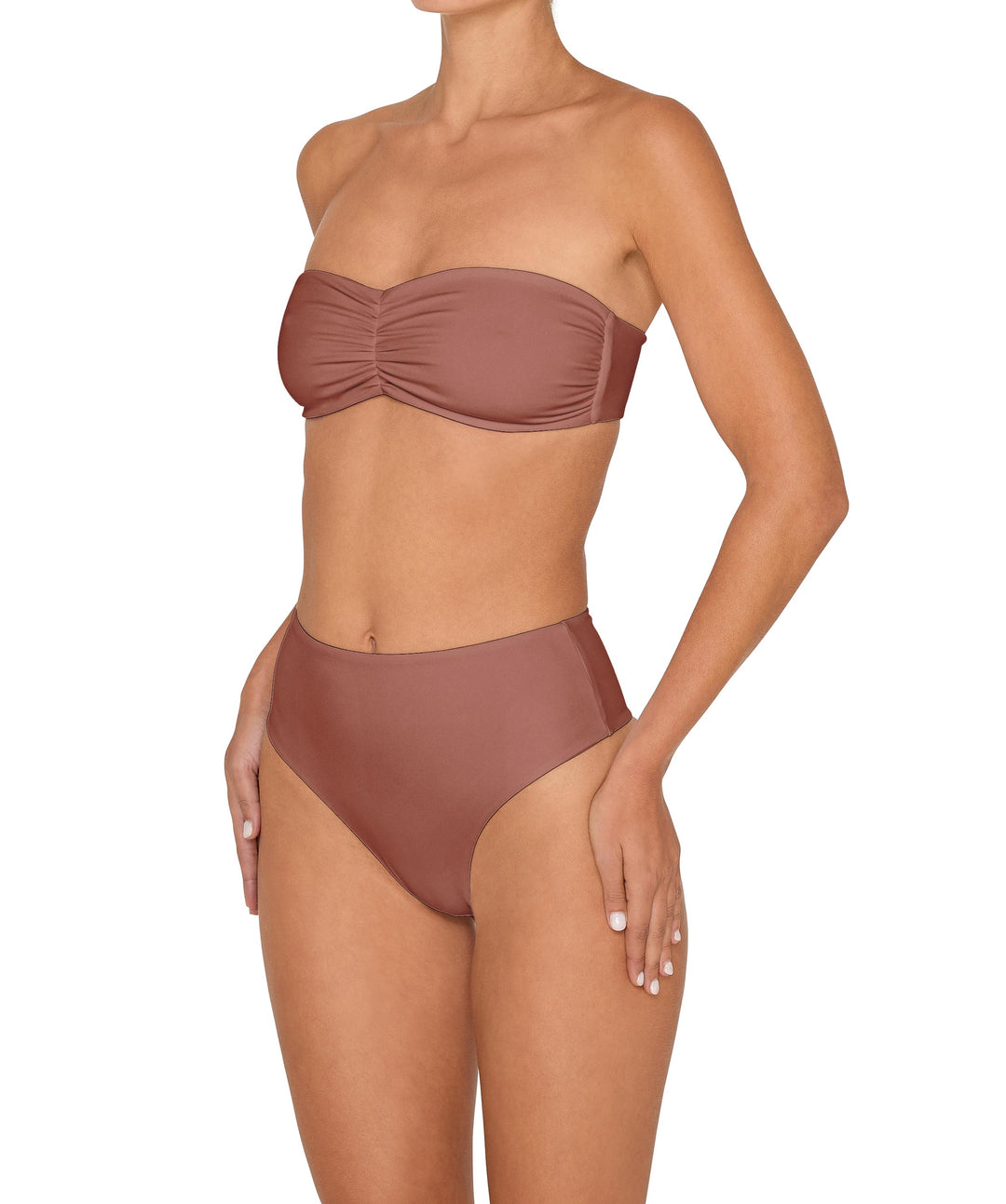 BSWS-T152 Center Front Shirred Bandeau Top