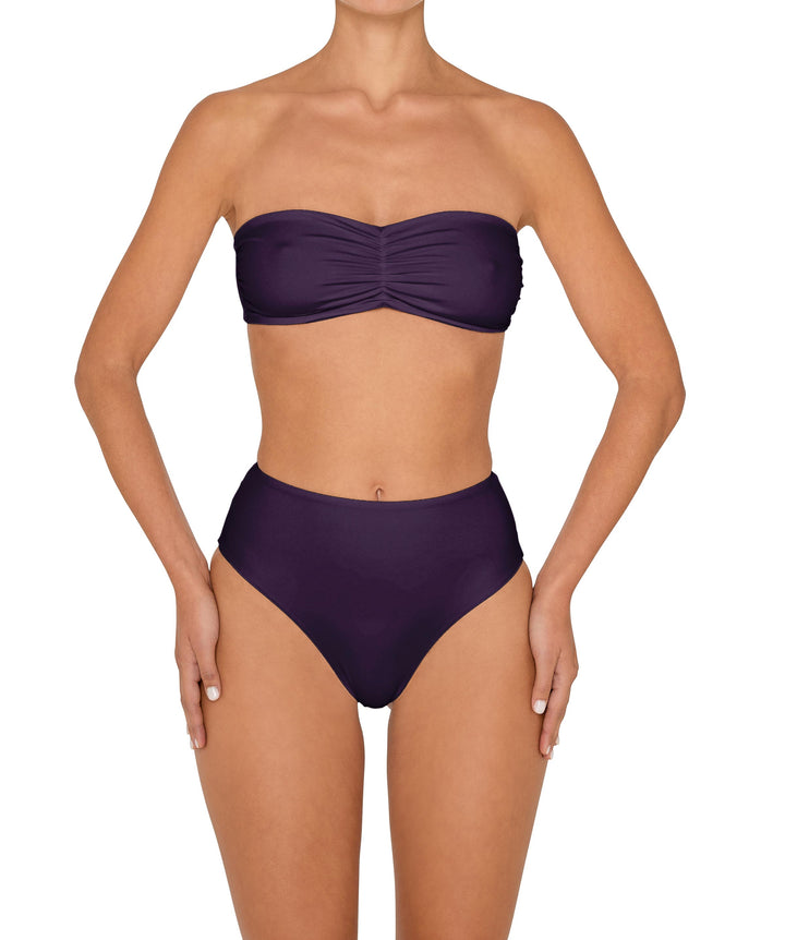 BSWS-T152 Center Front Shirred Bandeau Top