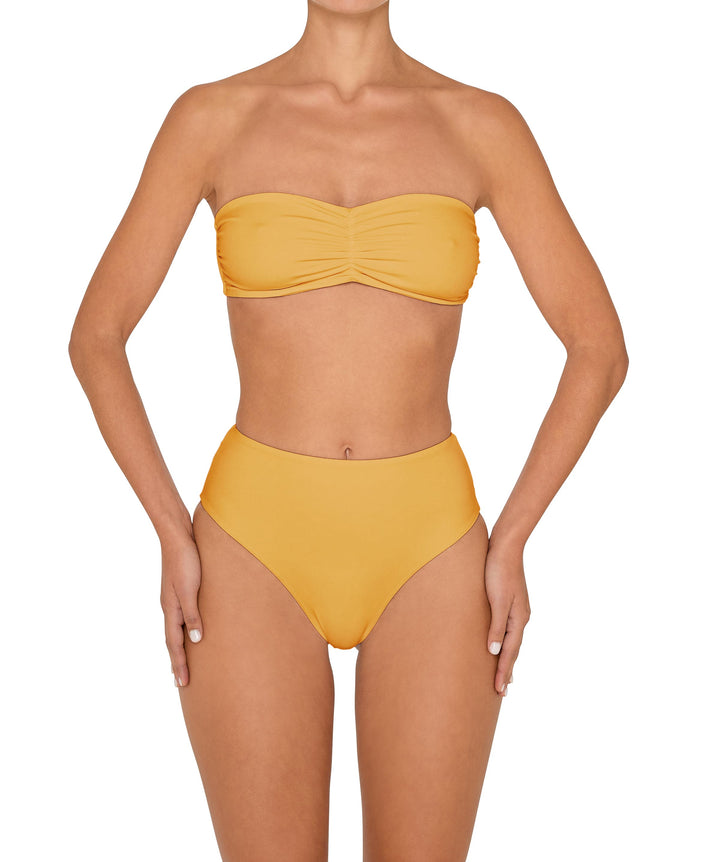 BSWS-T152 Center Front Shirred Bandeau Top