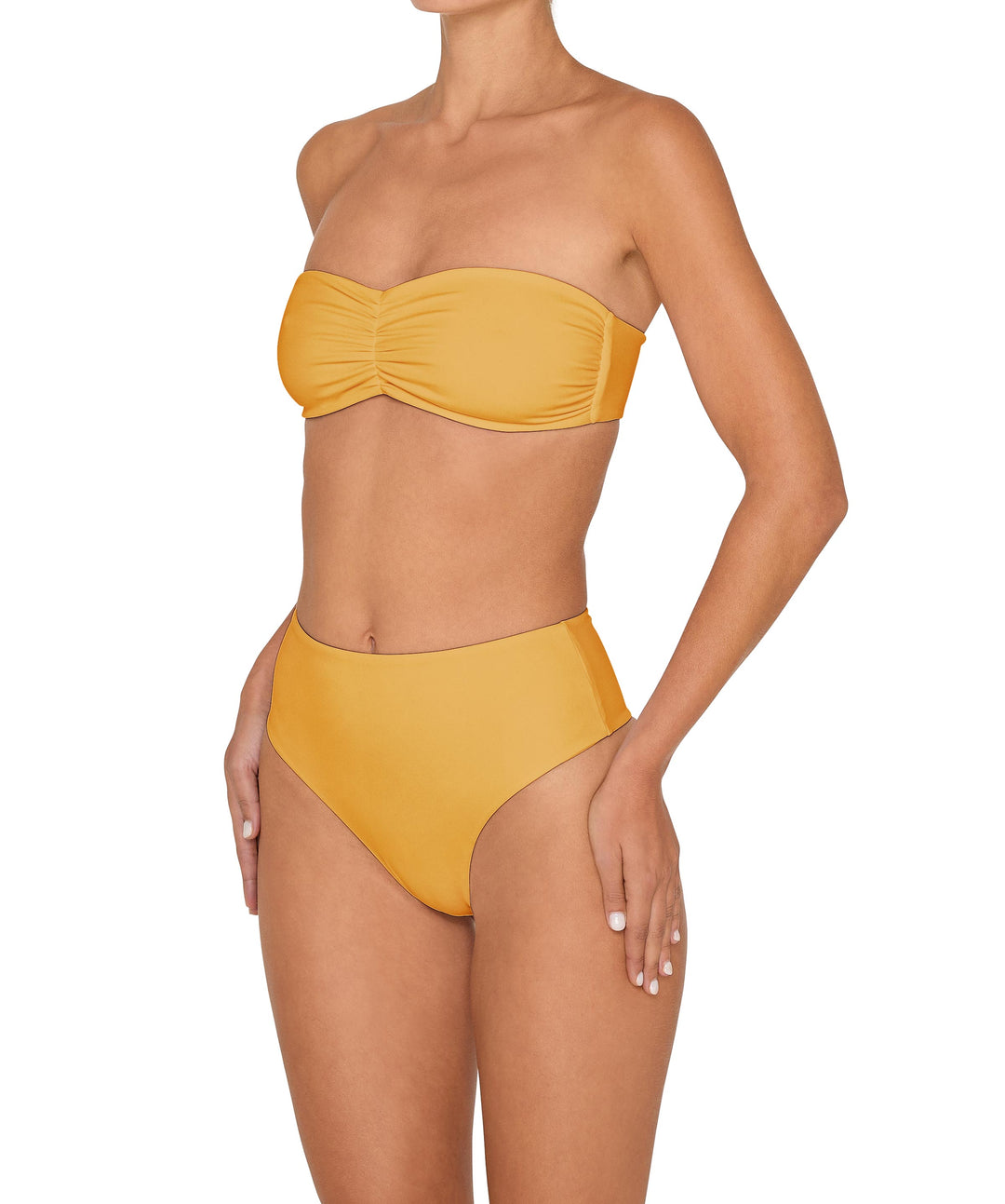 BSWS-T152 Center Front Shirred Bandeau Top