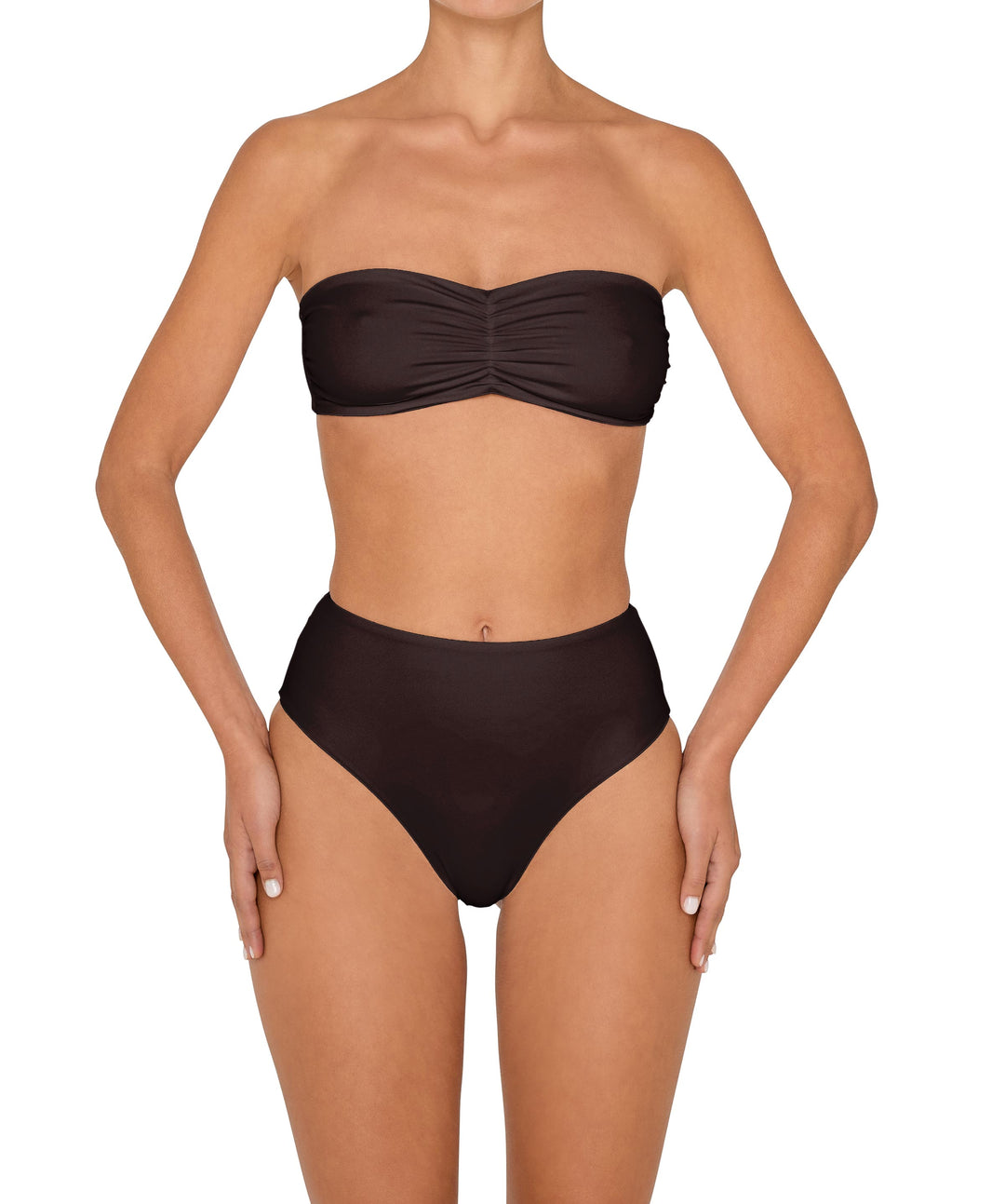 BSWS-T152 Center Front Shirred Bandeau Top