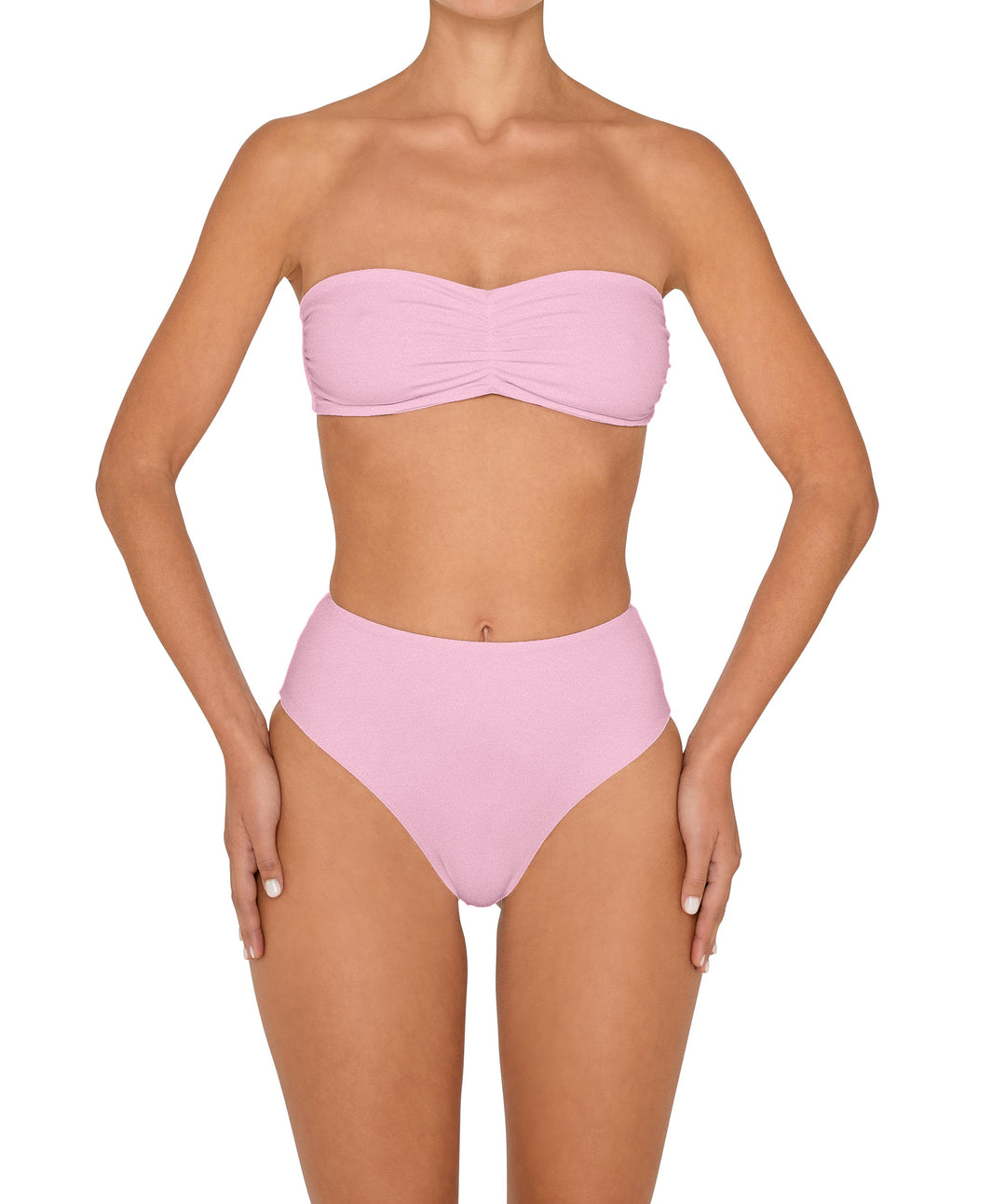 BSWS-T152 Center Front Shirred Bandeau Top