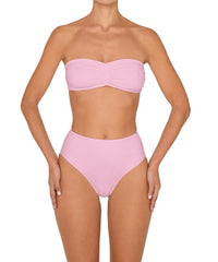 BSWS-T152 Center Front Shirred Bandeau Top