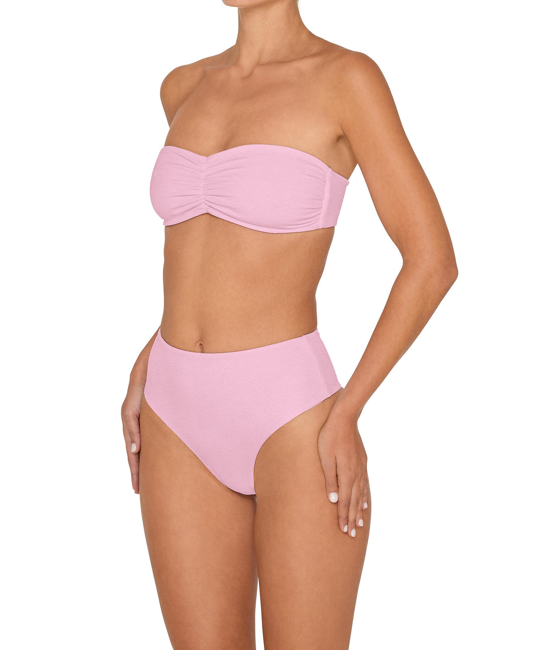 BSWS-T152 Center Front Shirred Bandeau Top