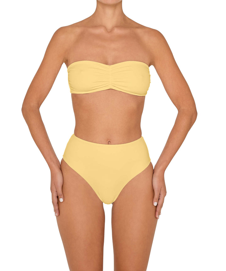 BSWS-T152 Center Front Shirred Bandeau Top