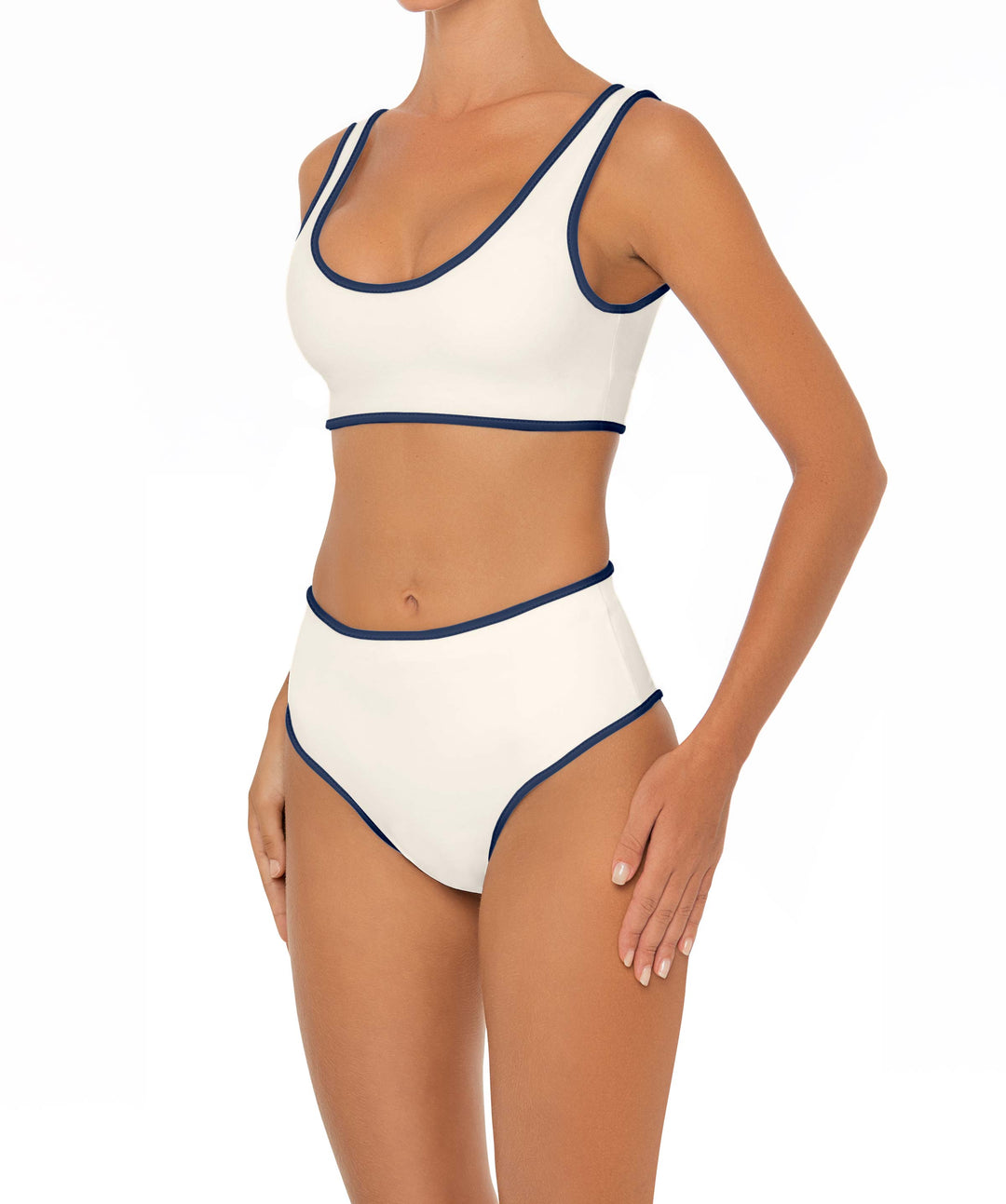 BSWS-B153 High Waist Binded Bikini Bottom