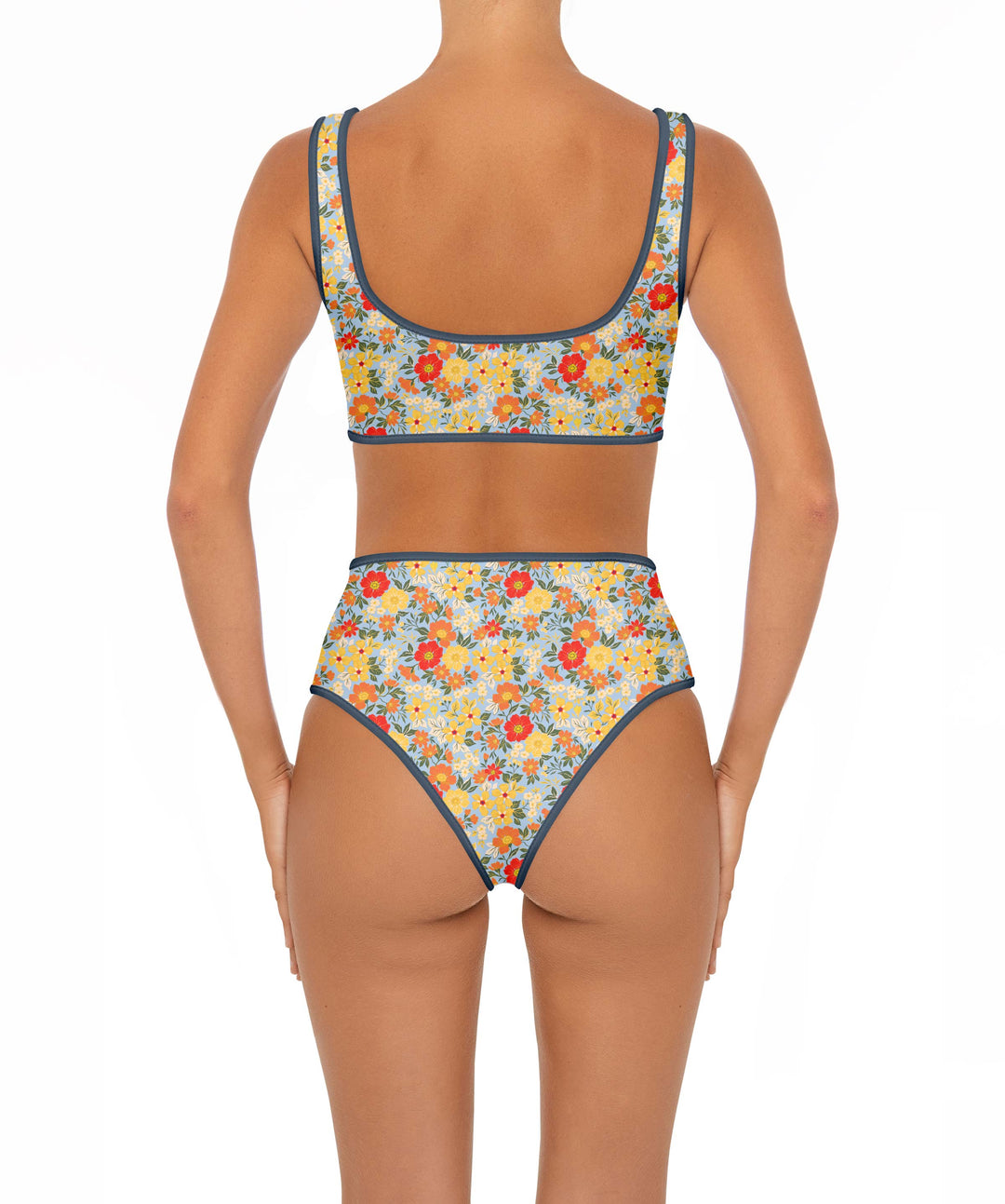 BSWS-B153 High Waist Binded Bikini Bottom
