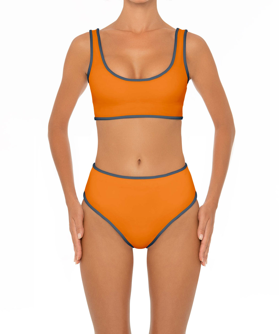 BSWS-B153 High Waist Binded Bikini Bottom