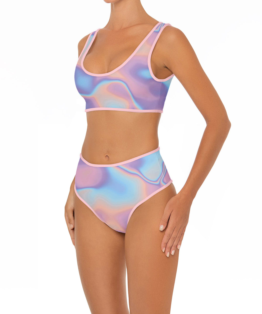BSWS-B153 High Waist Binded Bikini Bottom