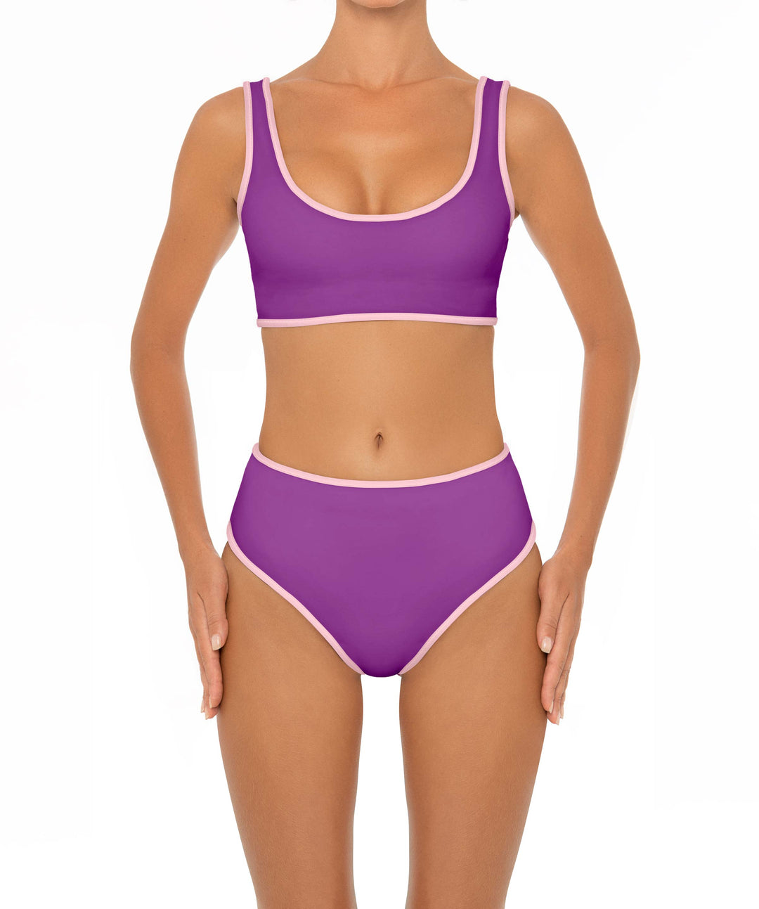 BSWS-B153 High Waist Binded Bikini Bottom
