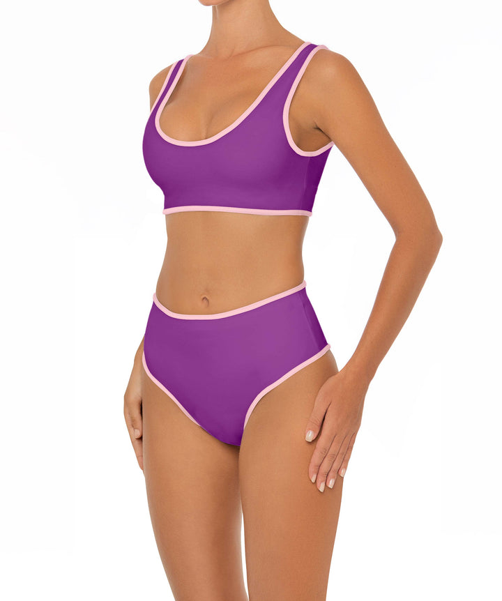 BSWS-B153 High Waist Binded Bikini Bottom
