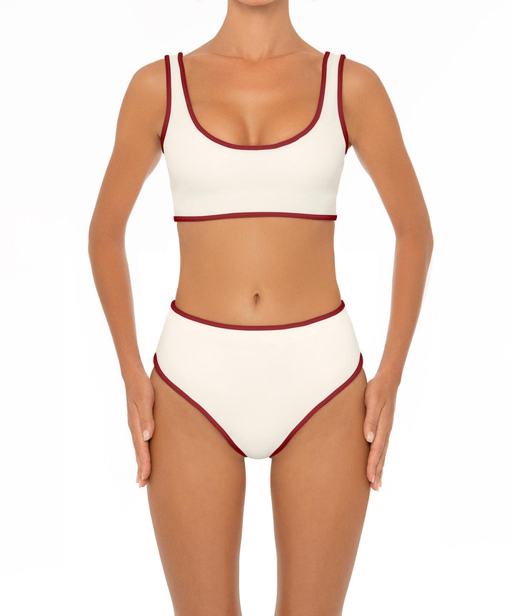BSWS-B153 High Waist Binded Bikini Bottom