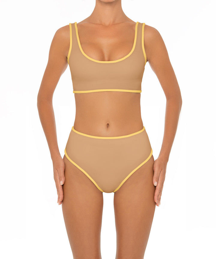 BSWS-B153 High Waist Binded Bikini Bottom