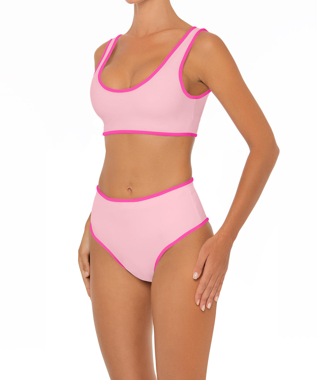 BSWS-B153 High Waist Binded Bikini Bottom