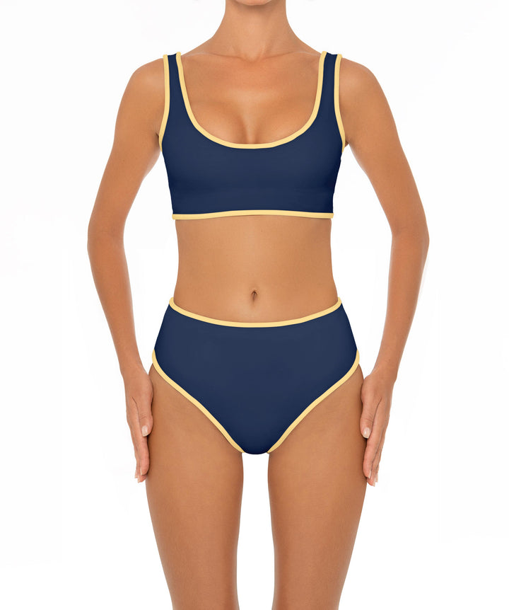 BSWS-B153 High Waist Binded Bikini Bottom