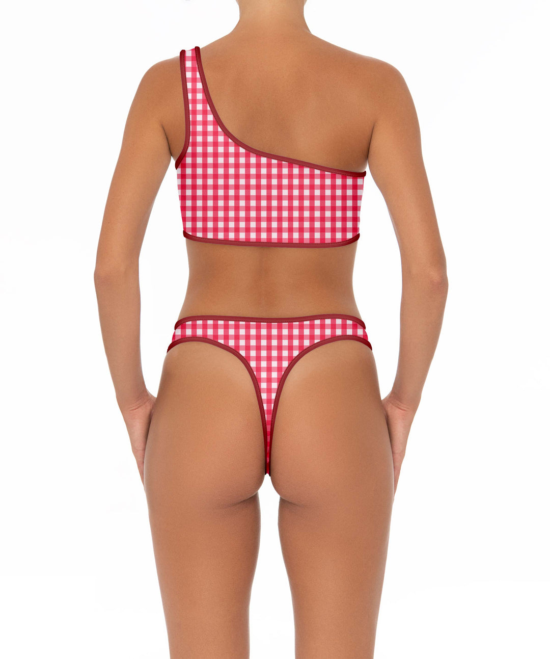 BSWS-T154 One Shoulder Binded Bikini Top