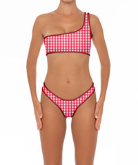 BSWS-T154 One Shoulder Binded Bikini Top