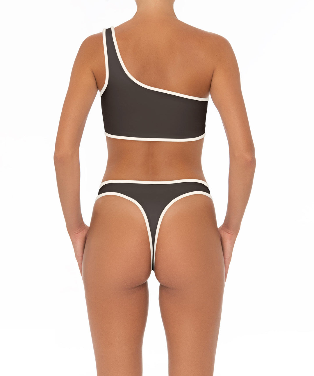 BSWS-T154 One Shoulder Binded Bikini Top