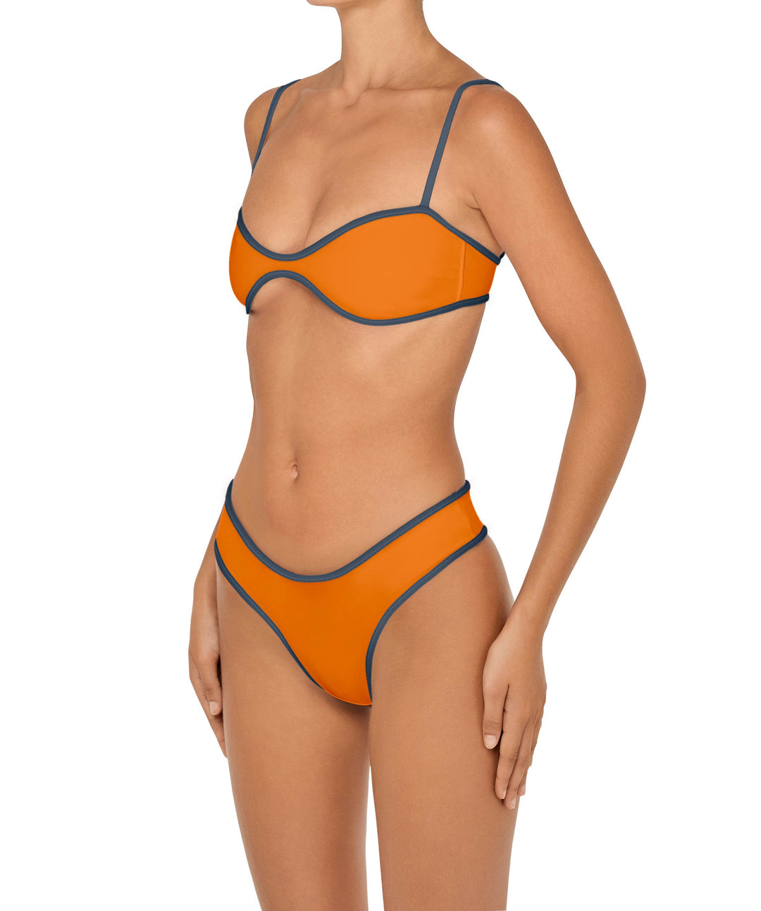BSWS-T157 Binded Bralette Pull On Bikini Top
