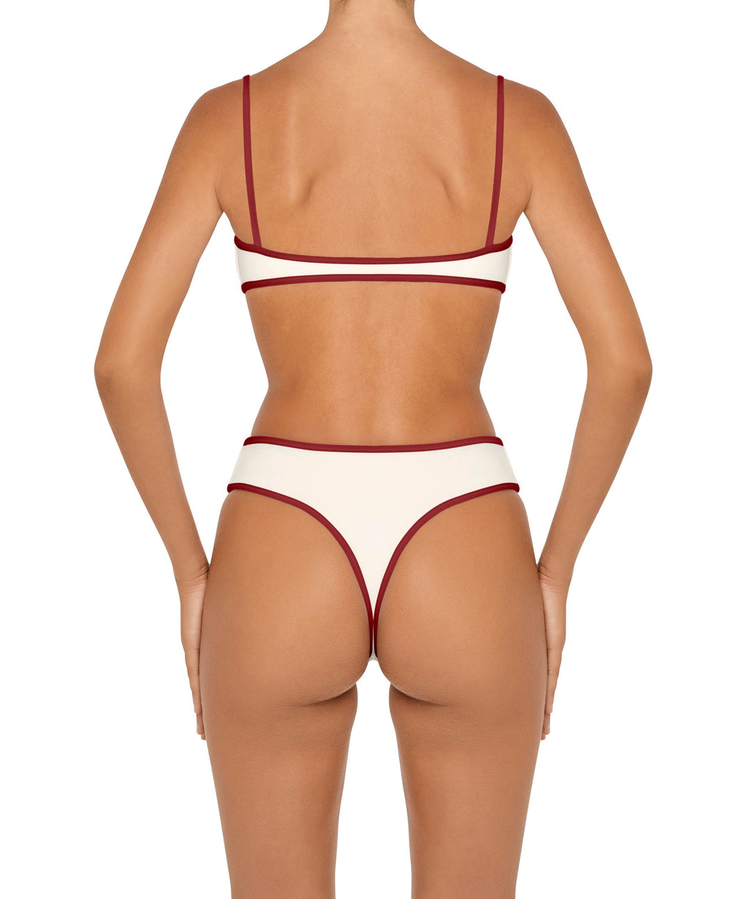 BSWS-T157 Binded Bralette Pull On Bikini Top