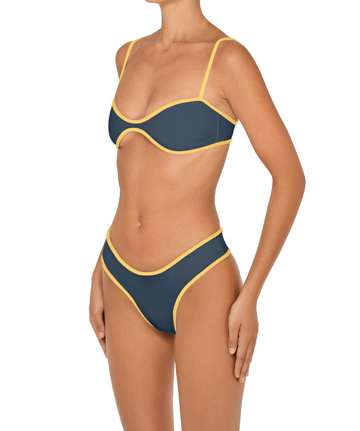 BSWS-T157 Binded Bralette Pull On Bikini Top