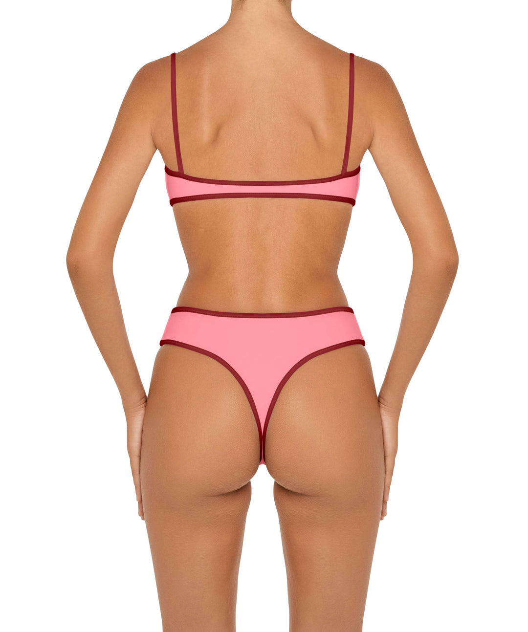 BSWS-T157 Binded Bralette Pull On Bikini Top