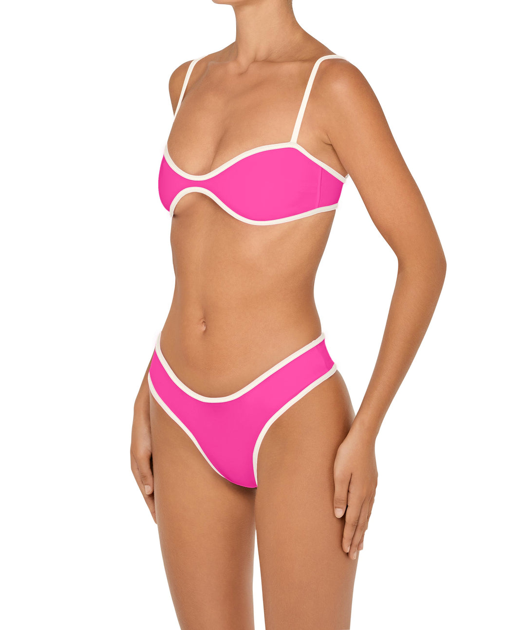 BSWS-T157 Binded Bralette Pull On Bikini Top