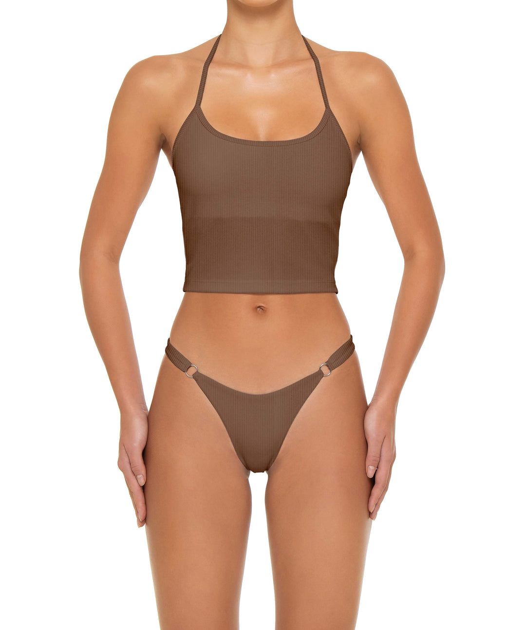 BSWS-B159 O-Ring Mid Rise Bikini Bottom