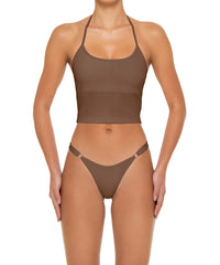 BSWS-T159 Halter Binded Tankini Top