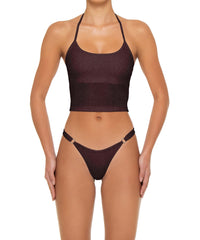 BSWS-T159 Halter Binded Tankini Top