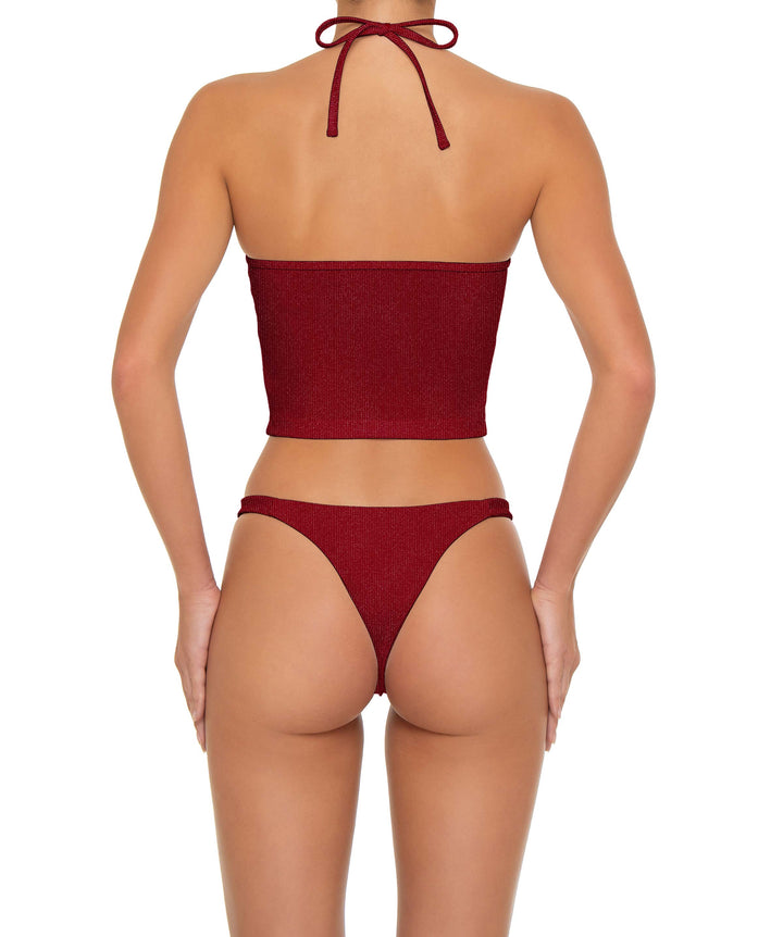 BSWS-B159 O-Ring Mid Rise Bikini Bottom