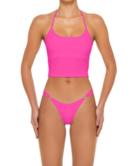 BSWS-T159 Halter Binded Tankini Top