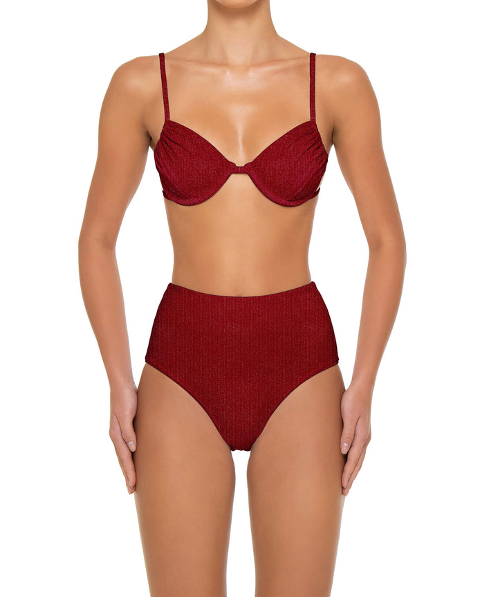 BSWS-T160 Underwired Ruched Bikini Top