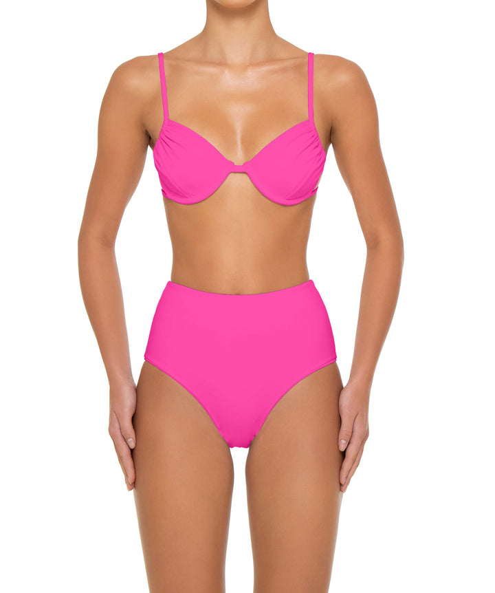 BSWS-T160 Underwired Ruched Bikini Top