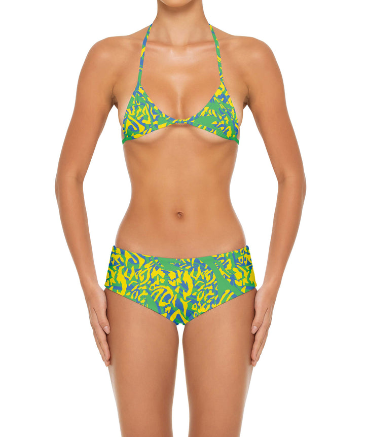 BSWS-T161 Micro Diamond Binded Bikini Top