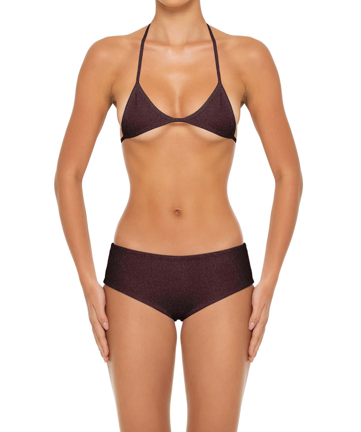BSWS-T161 Micro Diamond Binded Bikini Top