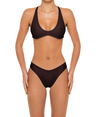 BSWS-T163 Plunge Criss Cross Bikini Top