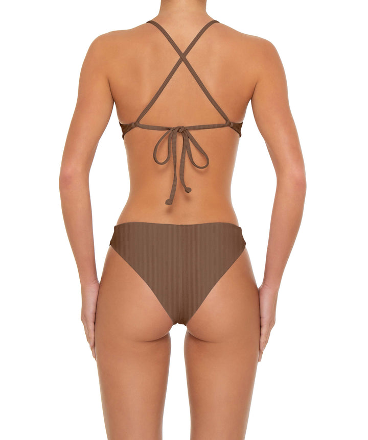 BSWS-T163 Plunge Criss Cross Bikini Top