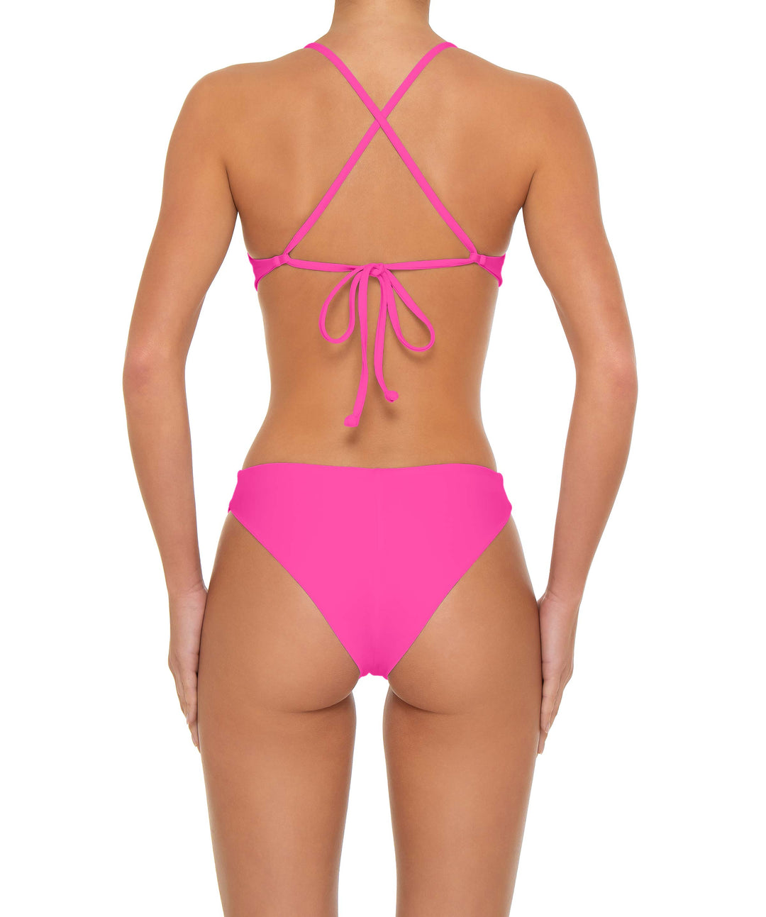 BSWS-T163 Plunge Criss Cross Bikini Top
