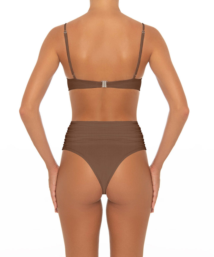 BSWS-T164 Underwire Shirred Cup Bikini Top