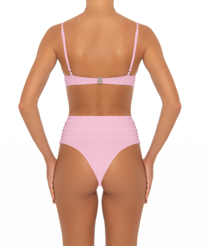 BSWS-B164 Side Shirred Highwaisted Bikini Bottom