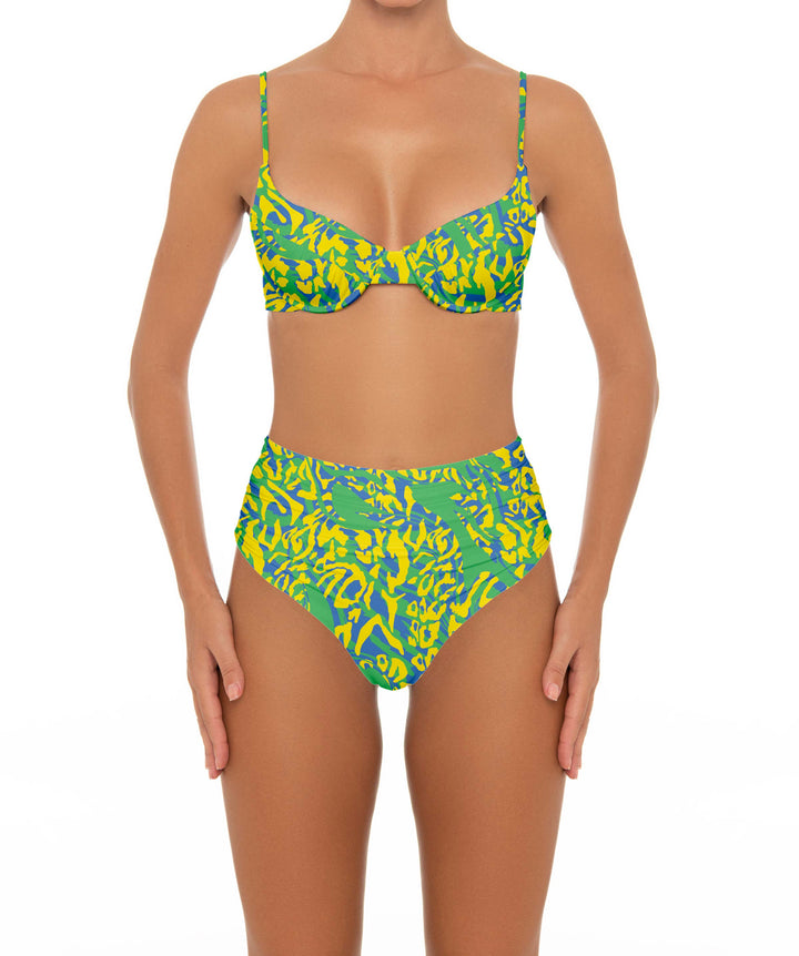 BSWS-T164 Underwire Shirred Cup Bikini Top