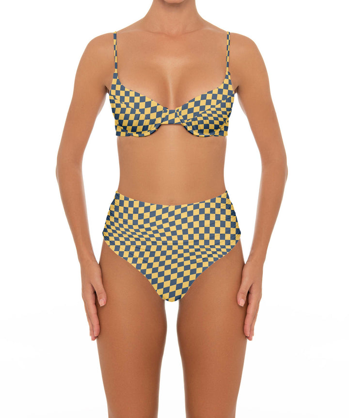 BSWS-T164 Underwire Shirred Cup Bikini Top