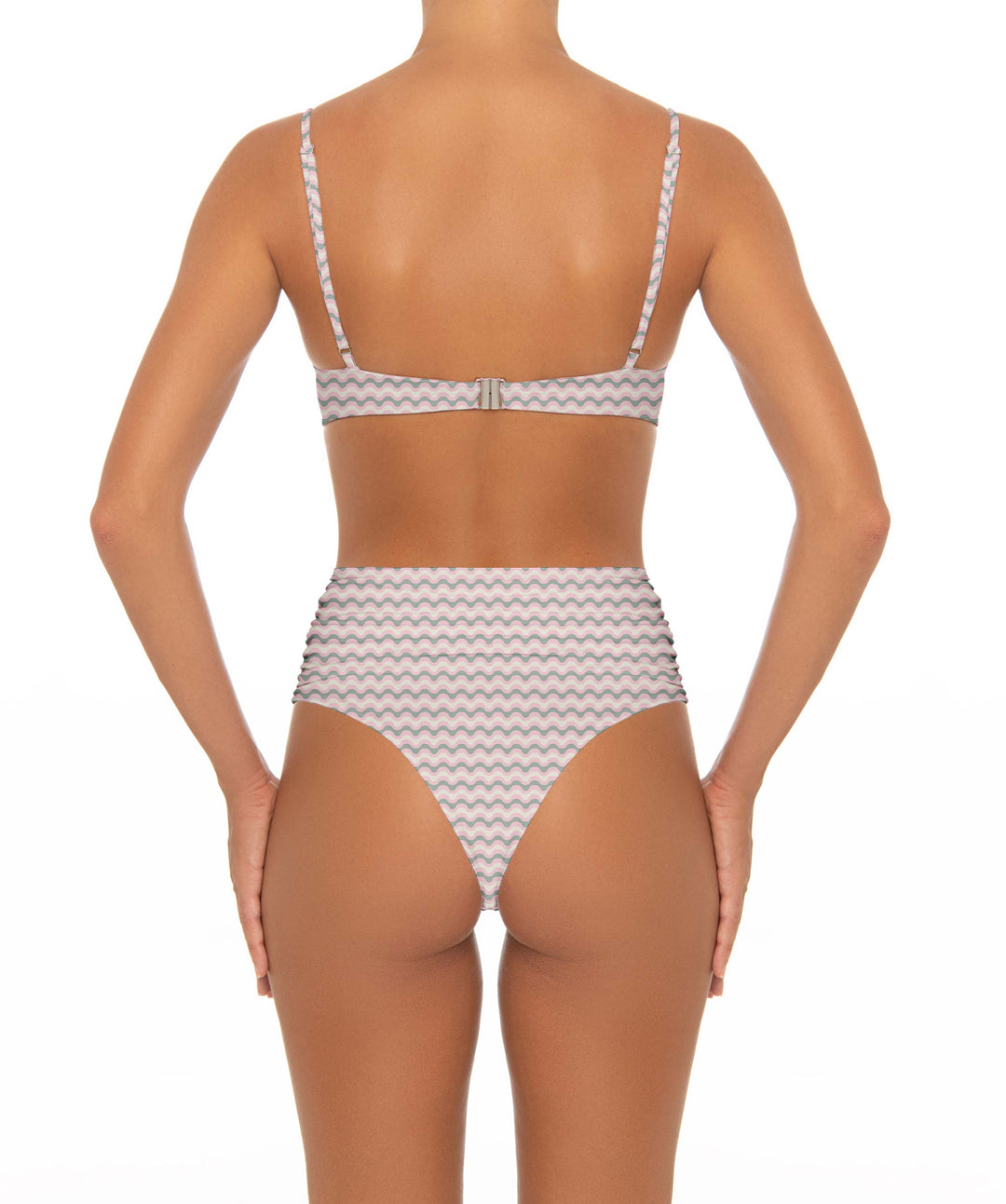BSWS-T164 Underwire Shirred Cup Bikini Top