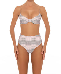 BSWS-T164 Underwire Shirred Cup Bikini Top