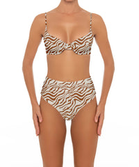 BSWS-T164 Underwire Shirred Cup Bikini Top