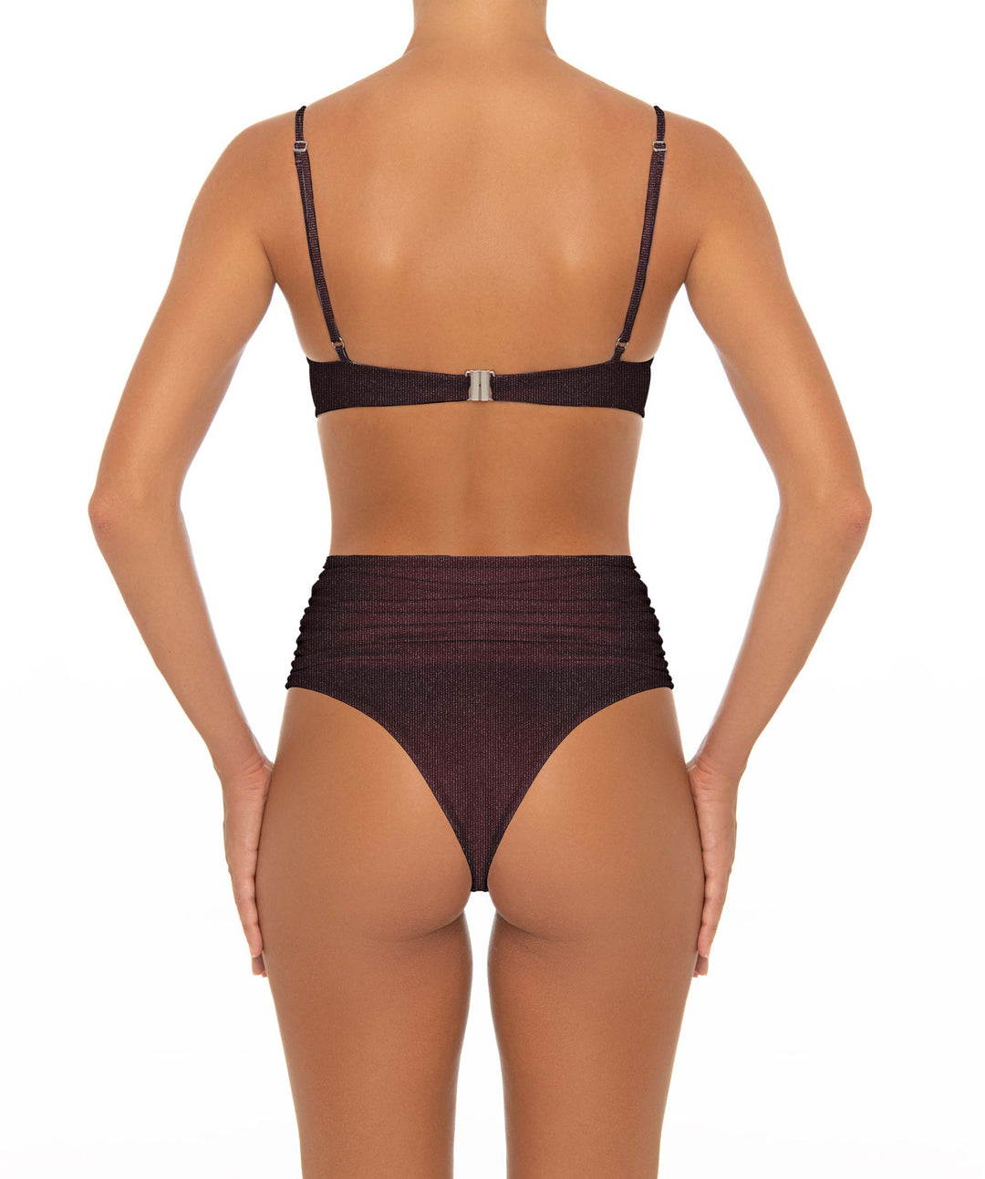 BSWS-T164 Underwire Shirred Cup Bikini Top