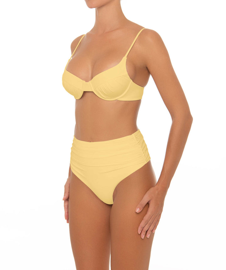 BSWS-T164 Underwire Shirred Cup Bikini Top
